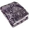 furn. Coperta Constellation - Coperta in pile Sherpa con stelle e luna (Carbone/Crema - 130x180cm)