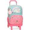 Enso Magic Summer Zaino per bambini, zaino per la scuola, realizzato in poliestere, ruote doppie a rotazione multidirezionale, molteplici modi di usarlo, rosa e blu, multicolore, 32x44x17 cms, Zaino