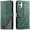 SONWO Cover per iPhone 11, Flip Caso in PU Pelle Case Cover Portafoglio Custodia per iPhone 11, [Kickstand] [Slot per Schede], Verde