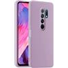 HULLIN Custodia per Telefono in Silicone Colorato , Adatta per Redmi 9 (6.53) - Erba Viola