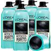 L'Oreal Paris L'Oréal Paris Ritocco Perfetto Spray per Capelli Neri Correttore Istantaneo Radici Contro Ricrescita Copertura Temporanea Capelli Bianchi Formula No Transfer ad Asciugatura Rapida - 5 Flaconi da 75ml