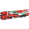 Herpa Modellino camion MAN TGX GX autoarticolato frigorifero Schumacher, miniatura in scala 1:87, pezzo da collezione, Made in Germany, plastica