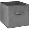 5 five simply smart 5five - cestino in velluto mix n modul 31x31cm grigio antracite