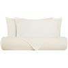 VANITA' DI RASO Set lenzuola federe letto parure lenzuola in 100% puro lino lavato delavè stone washed morbido resistente elegante traspirante ipoallergenico made in italy MATRIMONIALE AVORIO