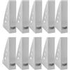 OFFICER PRODUCTS 21215521-10 - Portarive, design moderno, formato A4, colore: grigio, plastica rigida, traforato, organizer da scrivania per riviste, infrangibile, 21215521-10