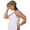 SAKUCHI Cappello da Donna Chemo bambù Slouchy Snood Beanie Turbante per la Perdita dei Capelli, ClassicBlue, Taglia Unica