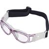 dachance Occhiali Sportivi per Occhiali da Calcio Amatori di Basket Tennis Adulti Bambini Occhiali Running Occhiali Antinfortunistica Regolabile… (rosa Bambini)
