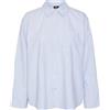 VERO MODA Camicia Donna Ampia Colletto a Camicia a Righe a Maniche Lunghe, Colore:Azzurro, Taglia:M