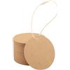 EUSOAR Etichette Regalo Kraft, 200 PCS 6cm Gift Tags Marrone 300GSM