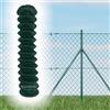 Italfence - Rete metallica per recinzioni, rete romboidale a maglia sciolta plastificata verde, 25m (Disponibili tutte le altezze) [Ø2,40mm, 100cm]