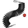 SRJQXH 6m Tubo Aria Compressa, Spirale Tubo Compressore, Diametro 8x5 mm Kit Compressore Aria, Nero, con Connettore, per Casa, Officina, Officina Meccanica