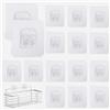 BEBUSINGOTO Mensola Da Parete Galleggiante In Plastica Per Bagno Porta Trucchi Organizer Per Spezie Senza Foratura Libreria A Parete Espositore Portaoggetti Bianco 87319561