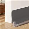 PFSLiang PSFLiang 100cm Paraspifferi Sottoporta, Guarnizione a Spazzola per Porte, Guarnizione a Spazzola Porta Blindata Inferiore Insonorizzata Antivento Antipolvere,Paraspifferi Porta, Grigio 11 (Gris)