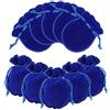 NBEADS 50pz Sacchetti in velluto con Coulisse, 9x7cm Sacchetti Regalo Sacchetti di Gioielli con Coulisse per Caramelle Natale, Matrimonio, Compleanno, Bomboniere, Blu Medio