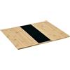 KESPER® 58824 - Vassoio per braccioli antiscivolo in bambù certificato FSC®, impermeabile, pieghevole, dimensioni: 42 x 34 x 0,7 cm, colore: marrone, nero, 58824
