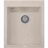 Plados ON4110-94 Lavello 1 Vasca 41 x 50 cm con fascia miscelatore Serie One 41-10 finitura 94 MicroULTRAGRANIT AVENA