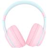 Luqeeg Cuffie Bluetooth Over Ear, Pieghevoli Cuffie BT ANC con Microfono con Cancellazione del Rumore Accessori per Computer Comunicazione Chiara Stereo Leggere per il Gaming (ROSA)