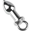 AMAZBEE Clistere in acciaio inox Douche Butt Plugs per la pulizia anale e vaginale Sling Hollow AnalPlugs per la dilatazione anale Giocattoli del sesso per adulti (L,1)
