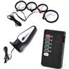 AMAZBEE Plug anale Electroshock con 4 anelli del pene Stimolazione elettrica Massaggiatore della prostata per la dilatazione anale Plug anale in acciaio inox BDSM Sex Toys (L,1)