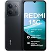 XIAOMI Redmi 15C 4+256GB Smartphone, Display 6.9 HD+ 120Hz, Batteria 6000mAh, Fotocamera 50MP, Processore Octa-Core, Supporta la ricarica rapida da 33 W, Senza Caricatore-Nero mezzanotte