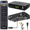 SHUNWEIQTEK Decoder Digitale Terrestre 2025, H265 HEVC 10Bit Decodifica Fino a 1080P e 128MB RAM Offre Visiva Più Fluida, SHUNWEIQTEK Mini Decoder DVB-T2 Sintonizzazione Automatica, LCN USB PVR Telecomando 2in1