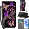 PHINIENLAND Cover per Honor 90 Lite / X50i 5G Case PU Pelle Custodia [Kickstand] [Chiusura magnetica] [Slot per Schede], Portafoglio Flip Custodia per Honor 90 Lite,Farfalla dorata