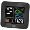 Trevi ME 3165 RC Stazione Meteo con Display a Colori Radiocontrollato e Sensore Esterno Senza Fili, Termometro, Umidità, Due Sveglie, Funzione Snooze