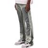 DUHENWU Baggy Jeans da uomo Y2K Jeans Vintage Denim Pantaloni Hip Hop con gamba larga, pantaloni cargo Jeans lunghi Flared 90S Streetwear Jeans stretch da uomo uomo, O grigio chiaro, S