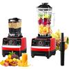 QIAKEFE 4500 W 2-in-1 frullatore multifunzione, 2,5 L frullatore frullato professionale con 2 ciotole, ergonomico, 8 lame in acciaio inox, 15 impostazioni di velocità, per frullati, frullati, alimenti
