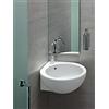 Hatria Sanitari bagno You&me lavabo ad angolo sospeso o appoggio montaggio SX