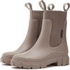 MIEHUIAI Stivali di Gomma Donna Stivali Pioggia Impermeabili Chelsea Ankle Boots Moda Rain Boots Outdoor Antiscivolo Stivali da Giardino(Nero,37 EU)