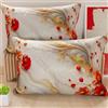 PETTI Artigiani Italiani - Coppia di Federe Cuscino 40x80 cm in Microfibra, Cuscini Arredo Camera da Letto, Divano, Salotto, Set 2 Fodere Copricuscino, Federa Floreale 06 2, 100% Made in Italy