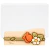 THUN - Portafoto - ceramica e vetro - Collezione Country Bloom - 14,5 x 5,8 x 7,7 cm