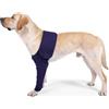 Joyan Tuta Postoperatoria per Cane, Ginocchiera e Fascia Elastica per Gamba e Gomito, Supporto Ferite Addominali, Anti-Leccatura, Recovery Sleeve Cane, Protettore Cutaneo, Blu (M)