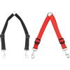 KSBBHDS 2 Pezzi di Guinzaglio A Doppio Filo, Guinzaglio Regolabile, Forniture per Addestramento per Animali Domestici, Forniture di Viaggio per Cani (Nero, Rosso).