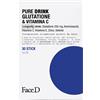 HCS Srl FaceD Pure Drink Glutatione & Vitamina C - Integratore antiossidante per il benessere della pelle - 30 stick pronti da bere