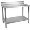 Royal Catering Tavolo inox- ECO - 120 x 60 cm - 137 kg - Alzatina - Royal Catering RCAT-120/60-S