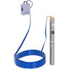MSW Pompa sommersa per pozzo - 70 mm / 2,75'' - 3800 l/h - 250 W - cavo 20 m / prevalenza 26 m - Acciaio inox MSW-SPP32-025 - Per uso professionale