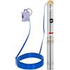 MSW Pompa sommersa per pozzo - 95 mm / 3,75'' - 4800 l/h - 750 W - cavo 50 m / prevalenza 88 m - Acciaio inox MSW-SPP43-075-50 - Per uso professionale