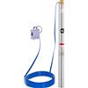 MSW Pompa sommersa per pozzo - 70 mm / 2,75'' - 3800 l/h - 550 W - cavo 50 m / prevalenza 55 m - Acciaio inox MSW-SPP32-055-50 - Per uso professionale