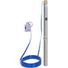 MSW Pompa sommersa per pozzo - 95 mm / 3,75'' - 10.800 l/h - 2.200 W - cavo 20 m / prevalenza 91 m - Acciaio inox MSW-SPP48-220 - Per uso professionale
