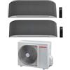 Toshiba CONDIZIONATORE TOSHIBA DUAL SPLIT HAORI 12000+12000 BTU WIFI INVERTER RAS-3M26G3AVG A+++