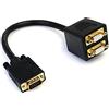 Startech Cable 30cm Duplicador Divisor de Vídeo VGA de 2 Puertos Salidas