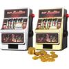 BAKAJI Salvadanaio Slot Machine con Leva Stile Las Vegas Gioco Arcade Idea Regalo