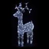 BAKAJI Renna Luminosa Natalizia Esterno 100 cm Decorazione Addobbo Natale Bianco Freddo
