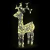 BAKAJI Renna Luminosa Natalizia Esterno 100cm Decorazione Addobbo Natale Bianco Caldo