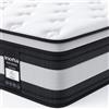 Inofia Materasso Kuhl 140x190 cm, Spessore materasso 28 cm H3/H4, 7 zone ergonomiche, Certificato Oeko-Tex, Materasso a molle insacchettate in cotone biologico, Prova gratuita 100 notti