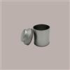 LUCGEL 5 Pz Barattolo in Latta Mini Caddy Portaspezie Alluminio Argento 53x70mm