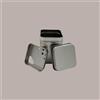 LUCGEL 5 Pz Scatola Portaspezie Quadrato in Alluminio con Tappo Dosatore 53x53x72 mm