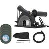 Gonetre Staffa di Taglio Copertura Protettiva Scudo per Smerigliatrice Angolare Regolabile per Fresa Angolare 100-125 Mm (Insieme 2)